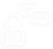 Person with speech bubbles icon