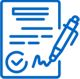 Notebook with pen icon.