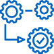 icon of gears and metalware in circular shapes